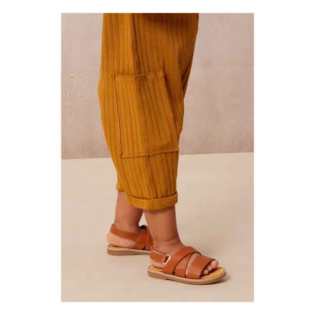 Playsuit in cotone biologico | Marrone
