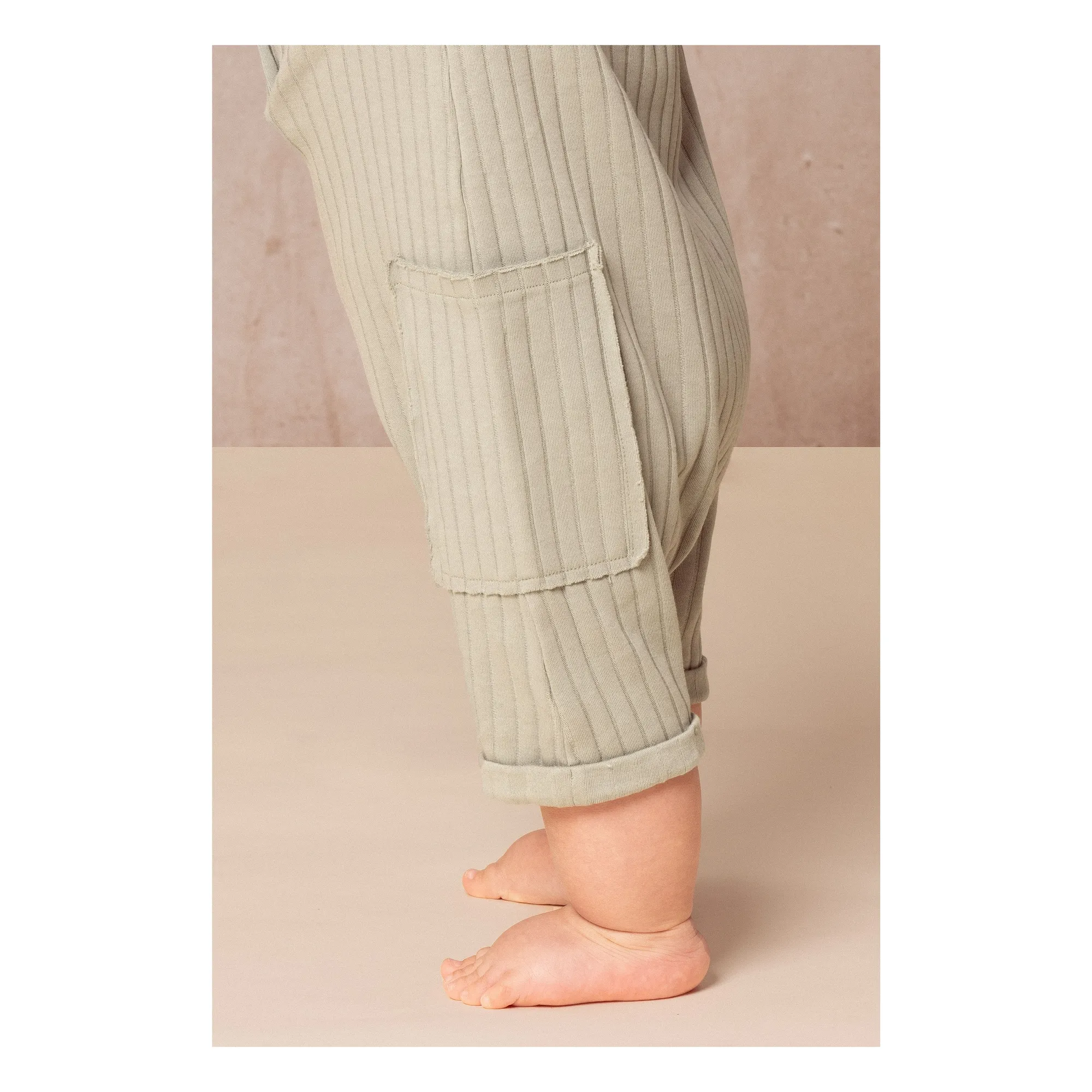 Combishort Coton Bio | Vert de gris- Image produit n°3