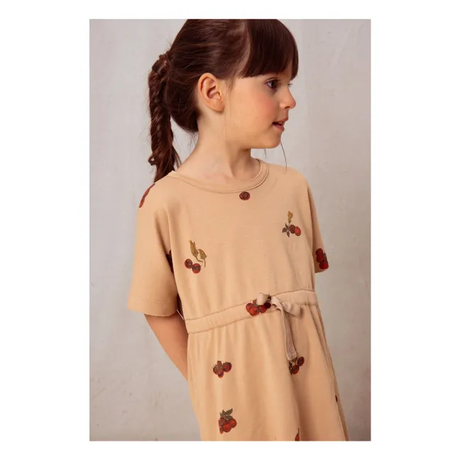 Kleid Tomaten Bio-Baumwolle | Altrosa