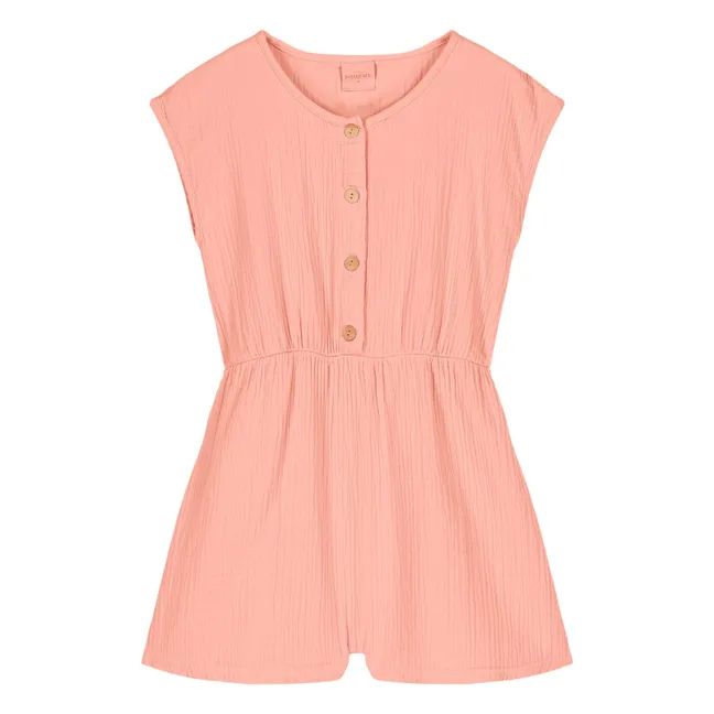 Playsuit in garza di cotone | Rosa