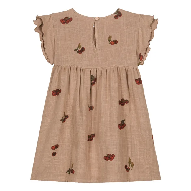 Vestido Tomate de gasa de algodón | Rosa Viejo