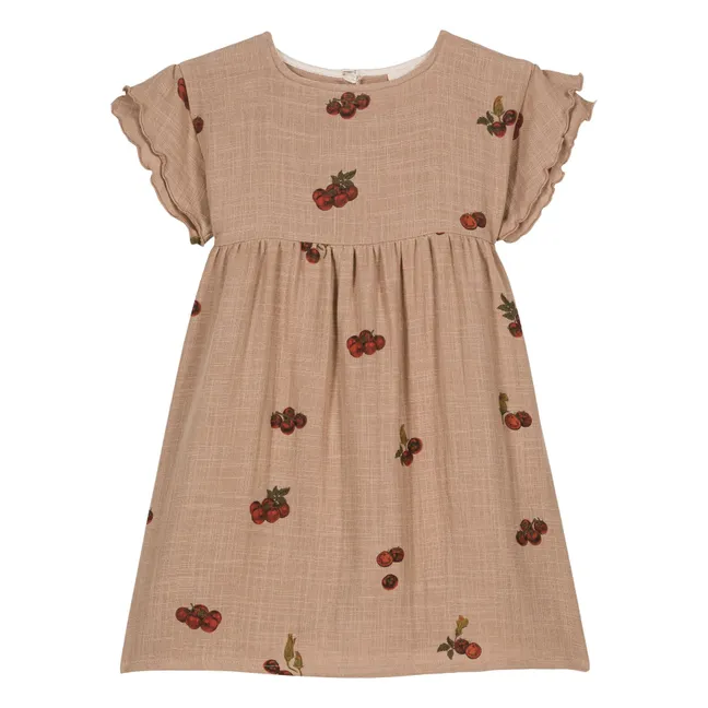Vestido Tomate de gasa de algodón | Rosa Viejo