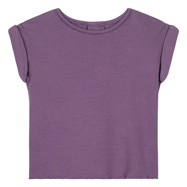 Camiseta de algodón ecológico  | Violeta