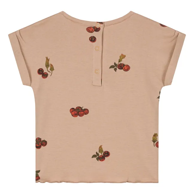T-shirt Tomates Coton Bio | Vieux Rose