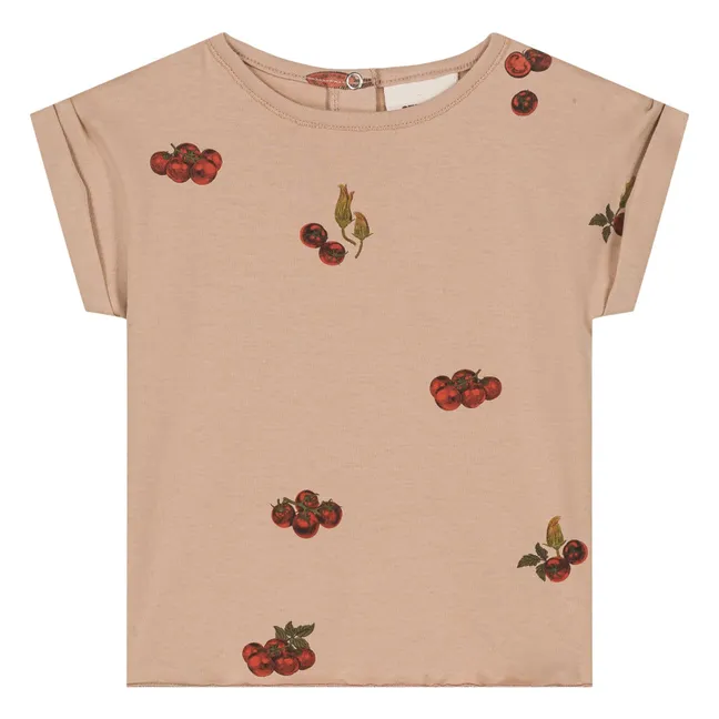 Maglietta in cotone biologico Tomato | Rosa antico