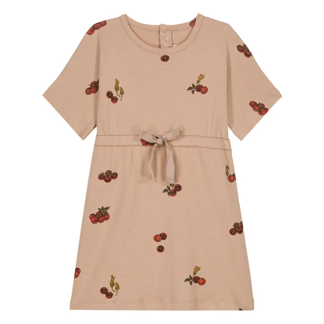 Robe Tomates Coton Bio | Vieux Rose