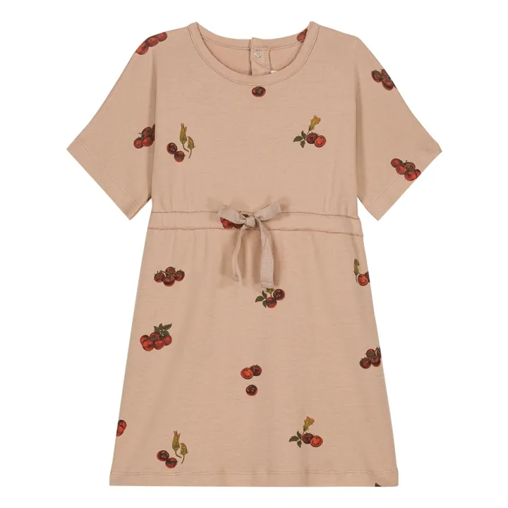 Kleid Tomaten Bio-Baumwolle | Altrosa- Produktbild Nr. 0