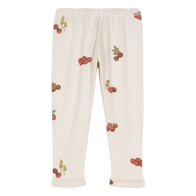 Legging de algodón orgánico con tomate | Crudo