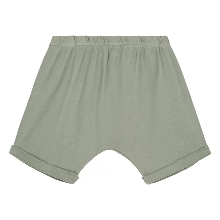 Shorts aus Bio-Baumwolle | Grün-grau- Produktbild Nr. 0
