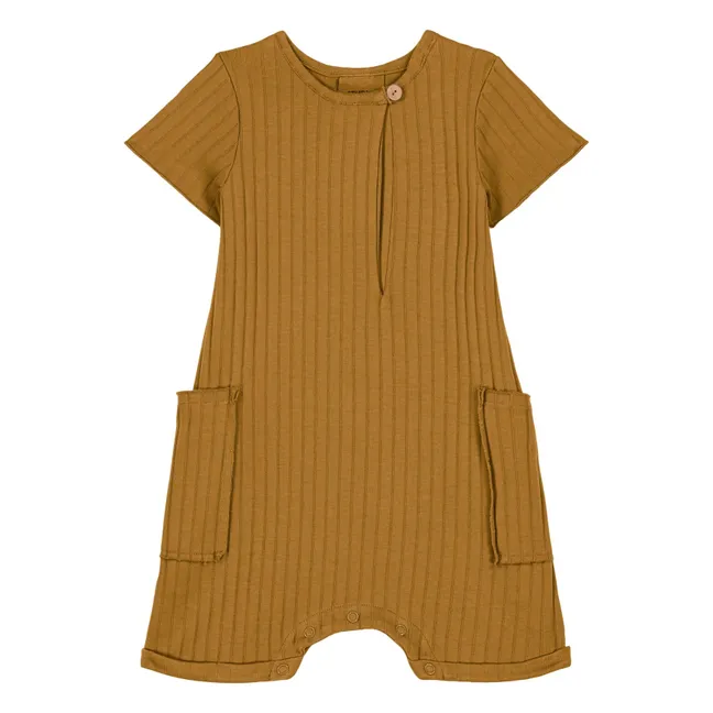 Playsuit in cotone biologico | Marrone