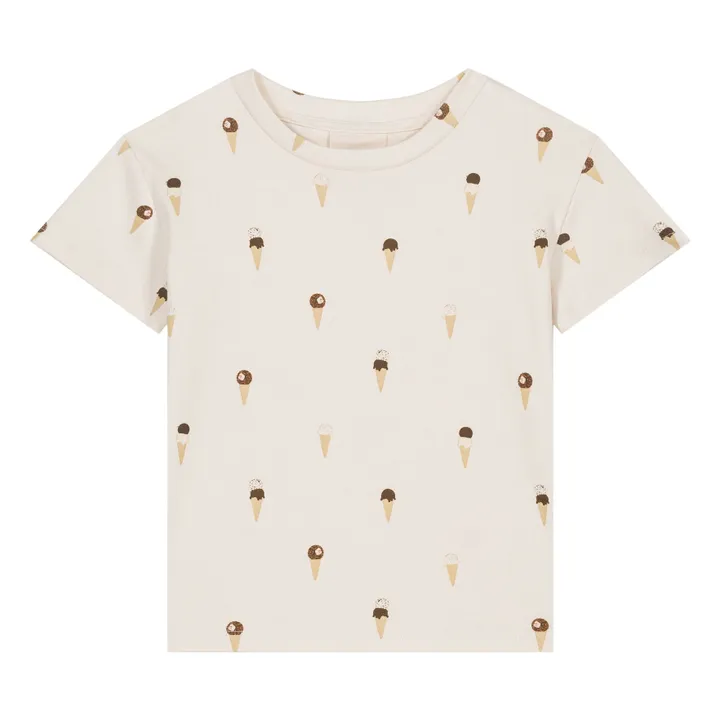 T-Shirt Eis Schwamm Bio  | Seidenfarben- Produktbild Nr. 0