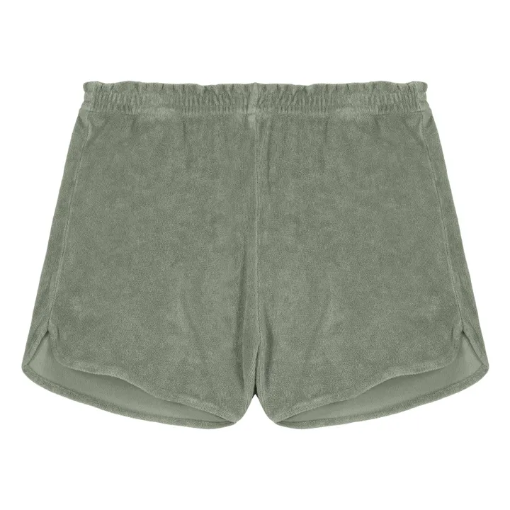 Short Eponge Bio  | Vert de gris- Image produit n°0