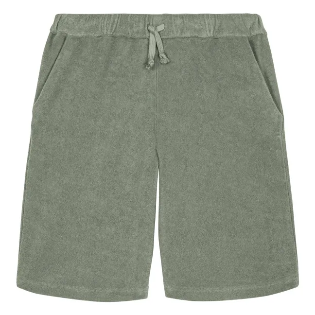 Bermuda-Frottee Bio  | Khaki