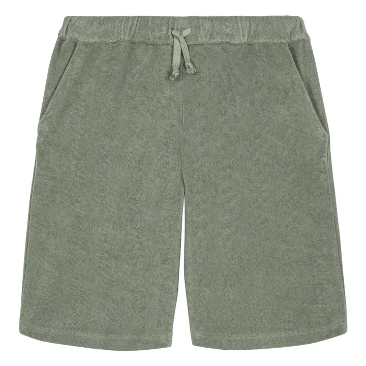 Bermuda Eponge Bio  | Vert de gris- Image produit n°0