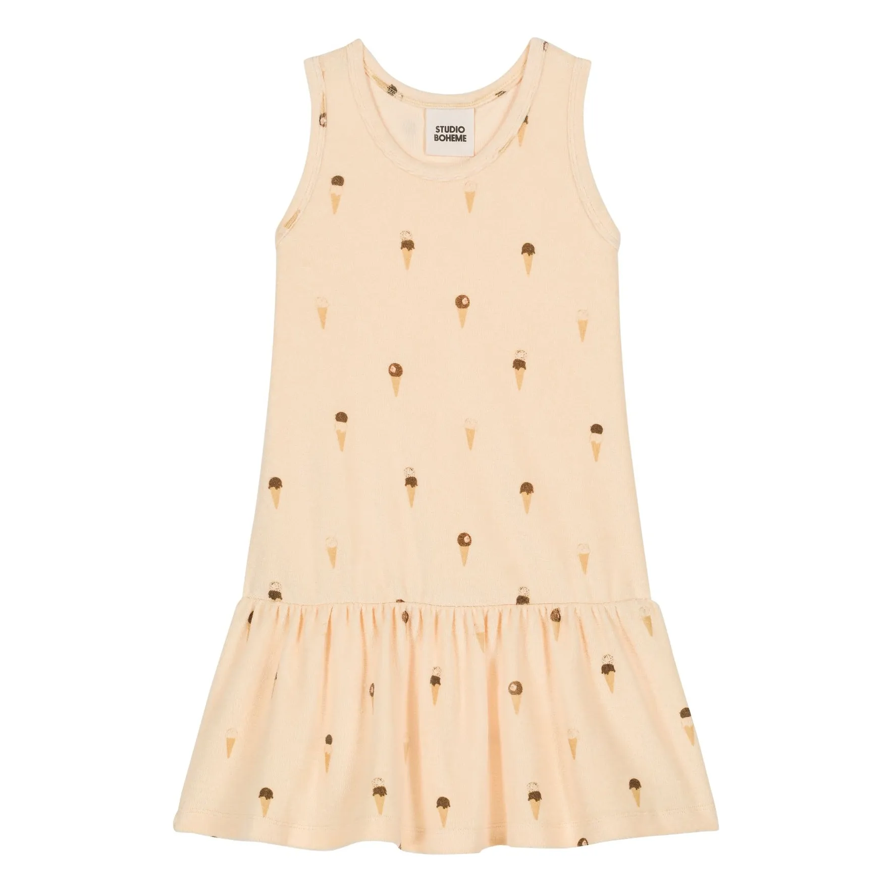 Studio Bohème Girls Vanilla Organic Sponge Ice Dress