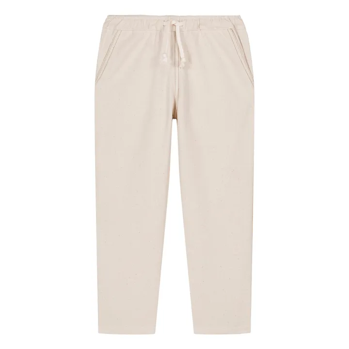 Pantalon Coton Bio | Ecru- Image produit n°0