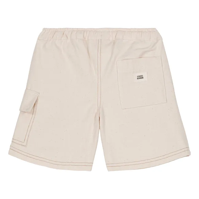 Bermuda Cargo Coton Bio | Ecru