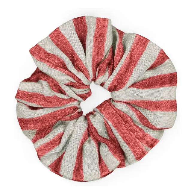 Garza di cotone a righe Chouchou | Rosso
