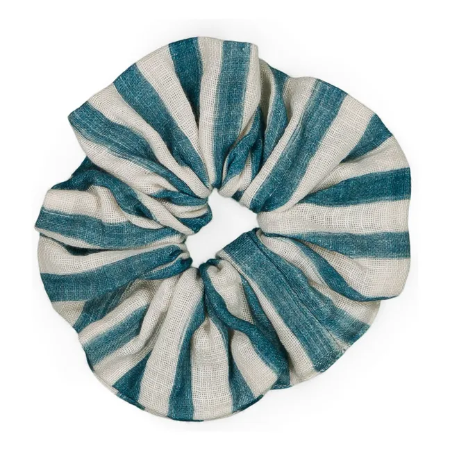 Garza di cotone a righe Chouchou | Blu