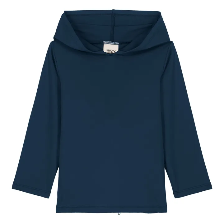 T-shirt Capuche Anti-UV  | Bleu marine- Image produit n°0
