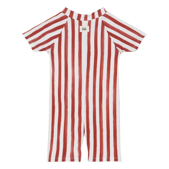 UV-Striped Bathing Suit | Red- Product image n°3