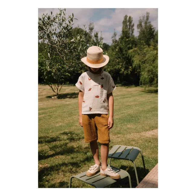 Bermuda Gaze de Coton | Marron