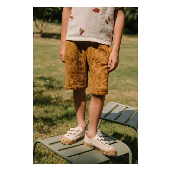 Bermuda Gaze de Coton | Marron