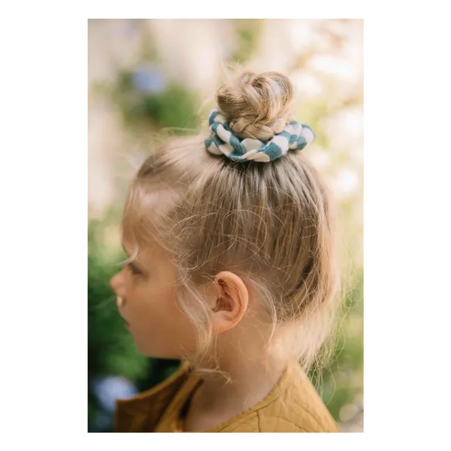Garza di cotone a righe Chouchou | Blu