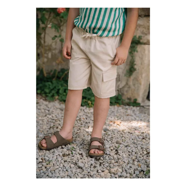 Bermuda Cargo Coton Bio | Ecru
