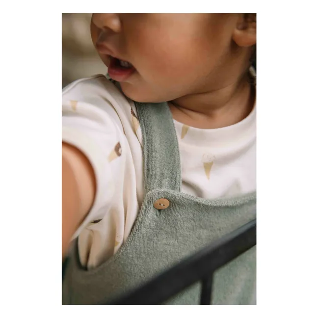 Latzhose Frottee Bio  | Khaki