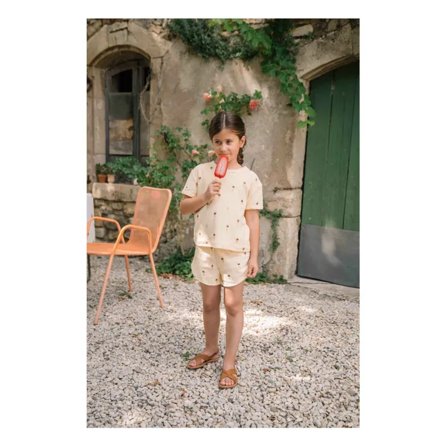 Organic Sponge Ice Shorts  | Ecru