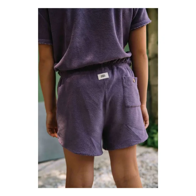 Bio-Frotteeshorts  | Violett