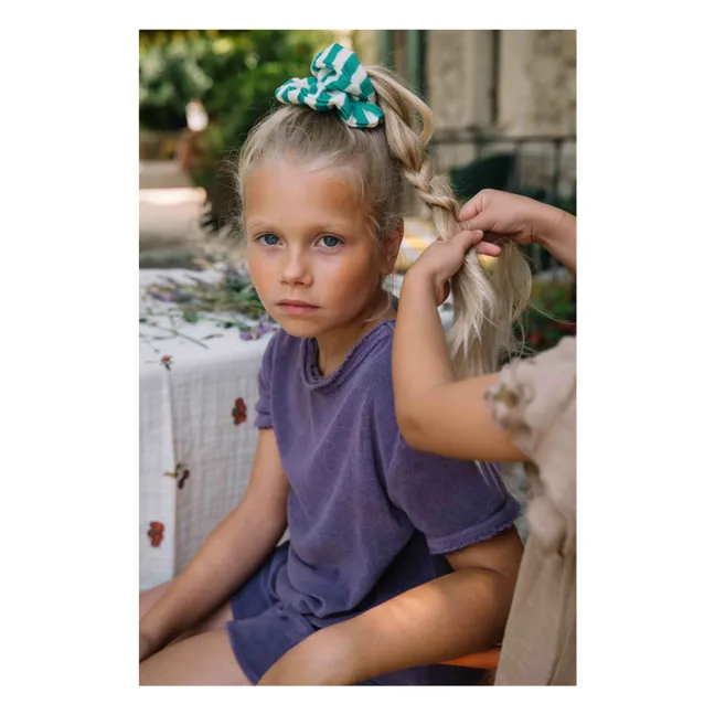 Bio-Frottee-T-Shirt | Violett