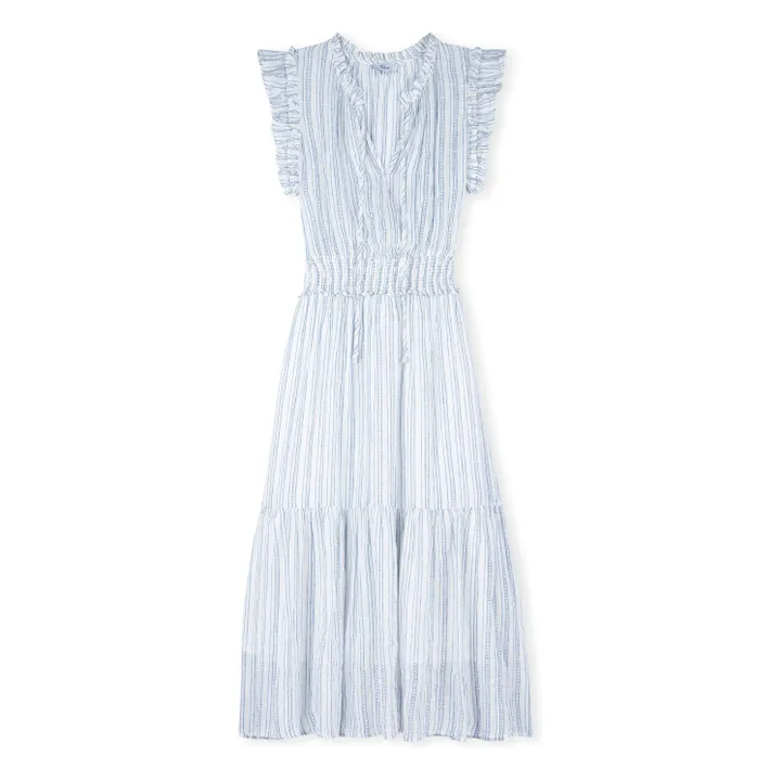 Vestido de rayas Garden Sonoma | Azul Claro- Imagen del producto n°0