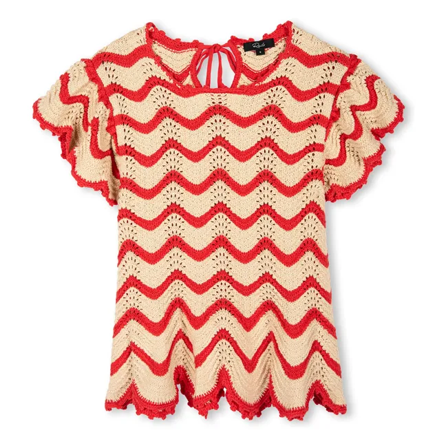 Top de punto Coen | Rojo