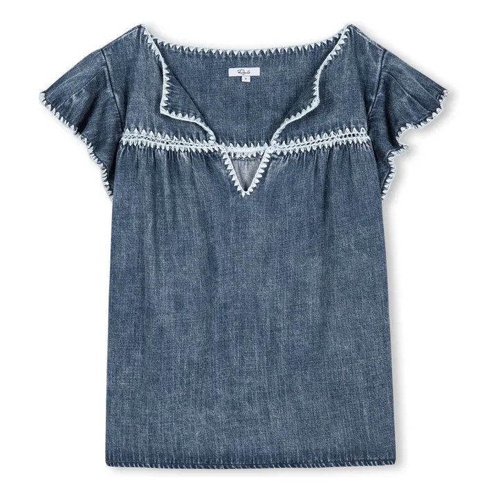 Blouse Tafia | Bleu- Image produit n°0