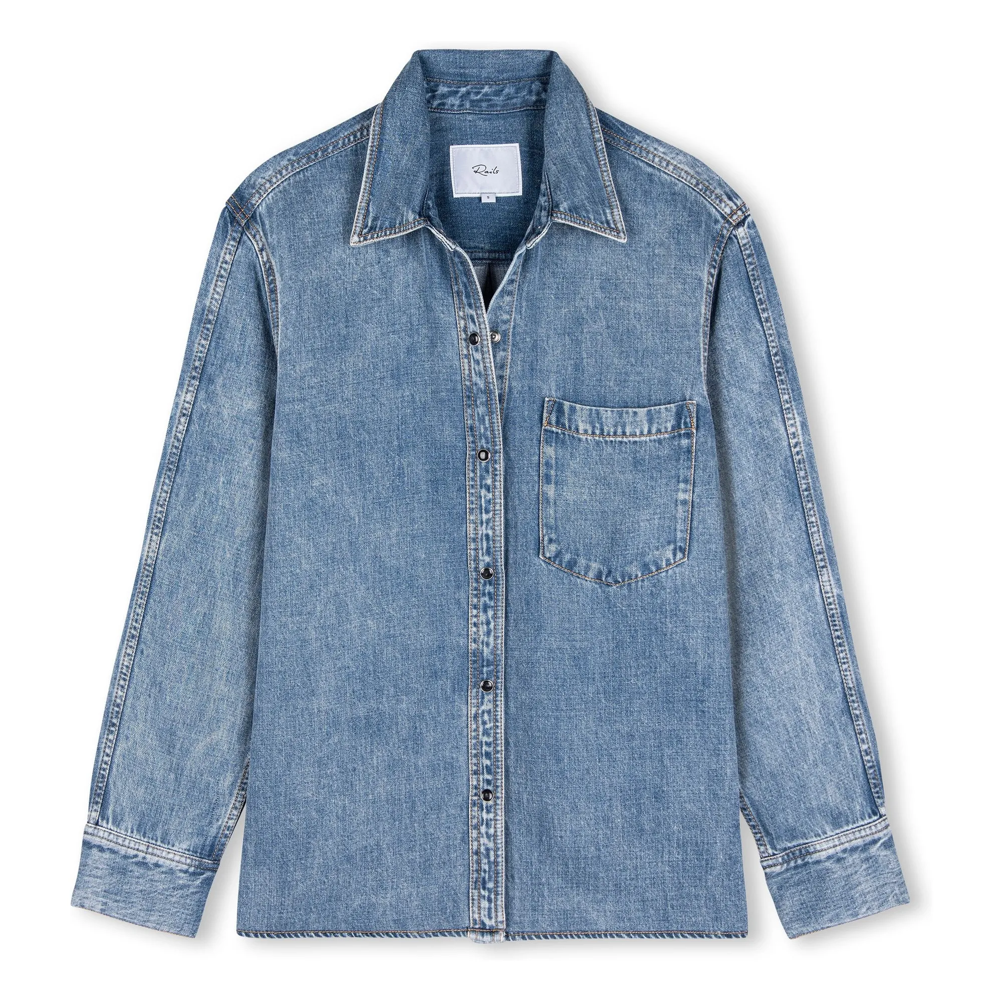 Chemise Atticus | Mid Blue- Image produit n°0