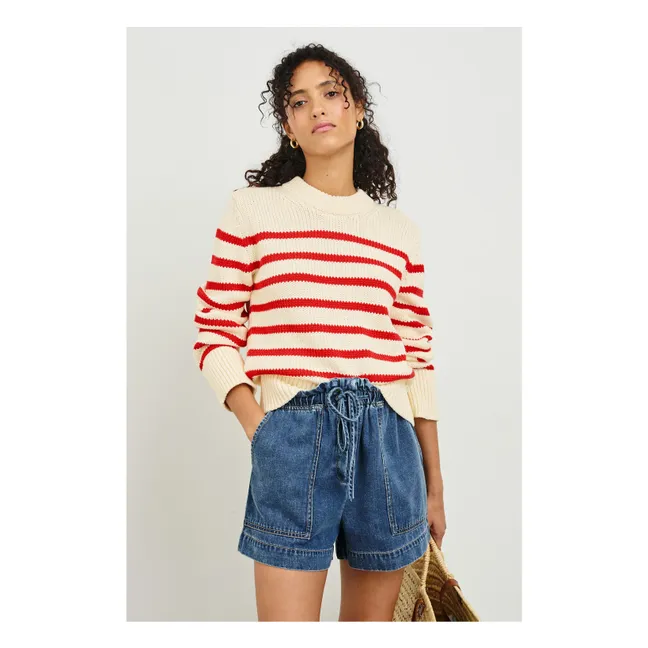 Jersey de rayas Alise | Rojo