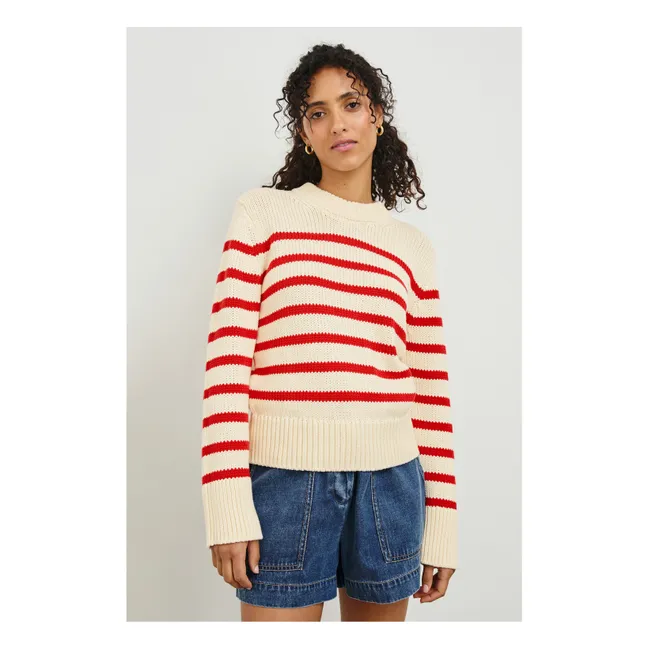 Jersey de rayas Alise | Rojo