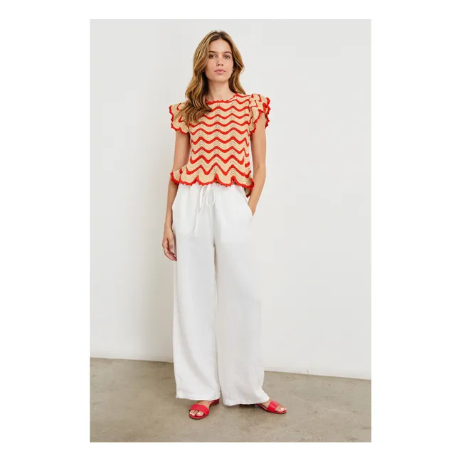 Top de punto Coen | Rojo