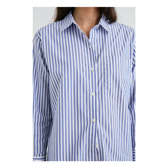 Hemd Elsa Feine Streifen | Blau