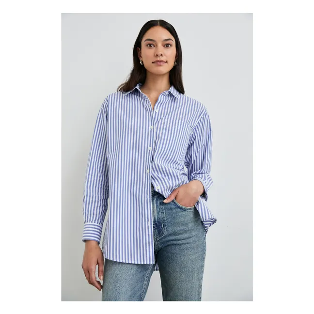 Hemd Elsa Feine Streifen | Blau