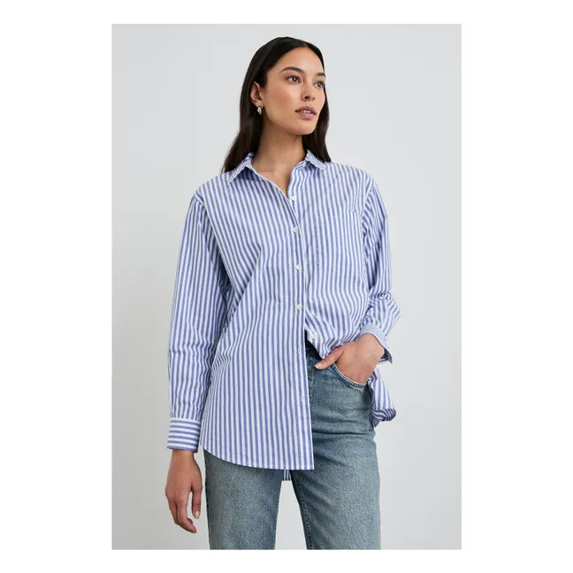 Hemd Elsa Feine Streifen | Blau