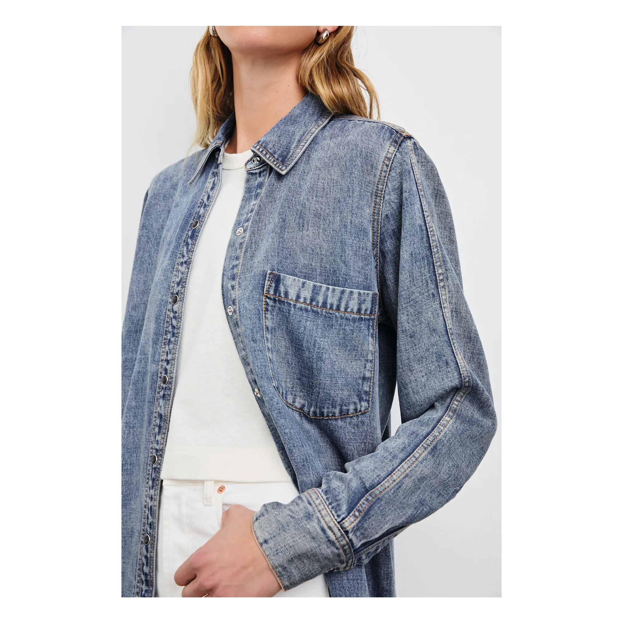 Chemise Atticus | Mid Blue- Image produit n°7