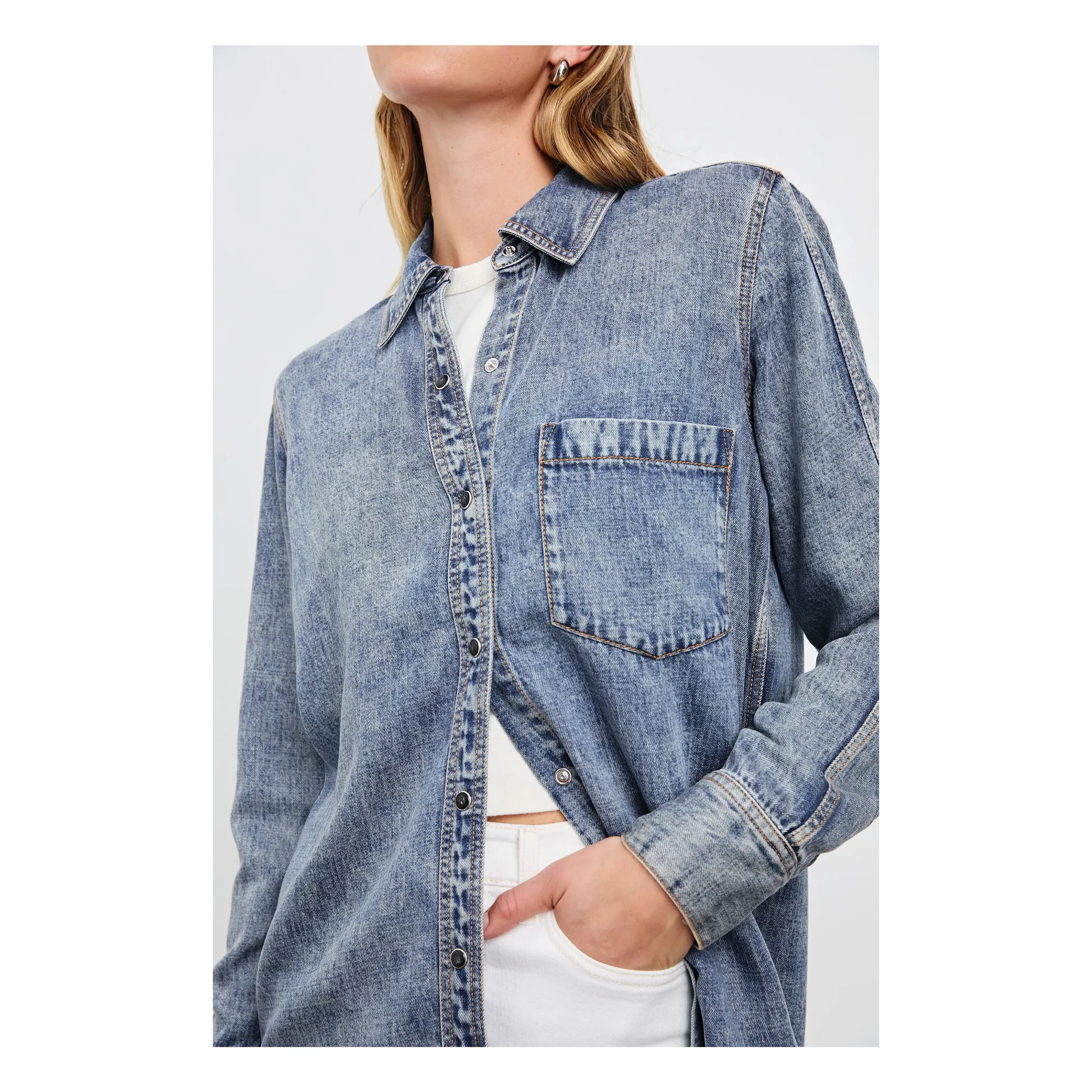 Chemise Atticus | Mid Blue- Image produit n°6