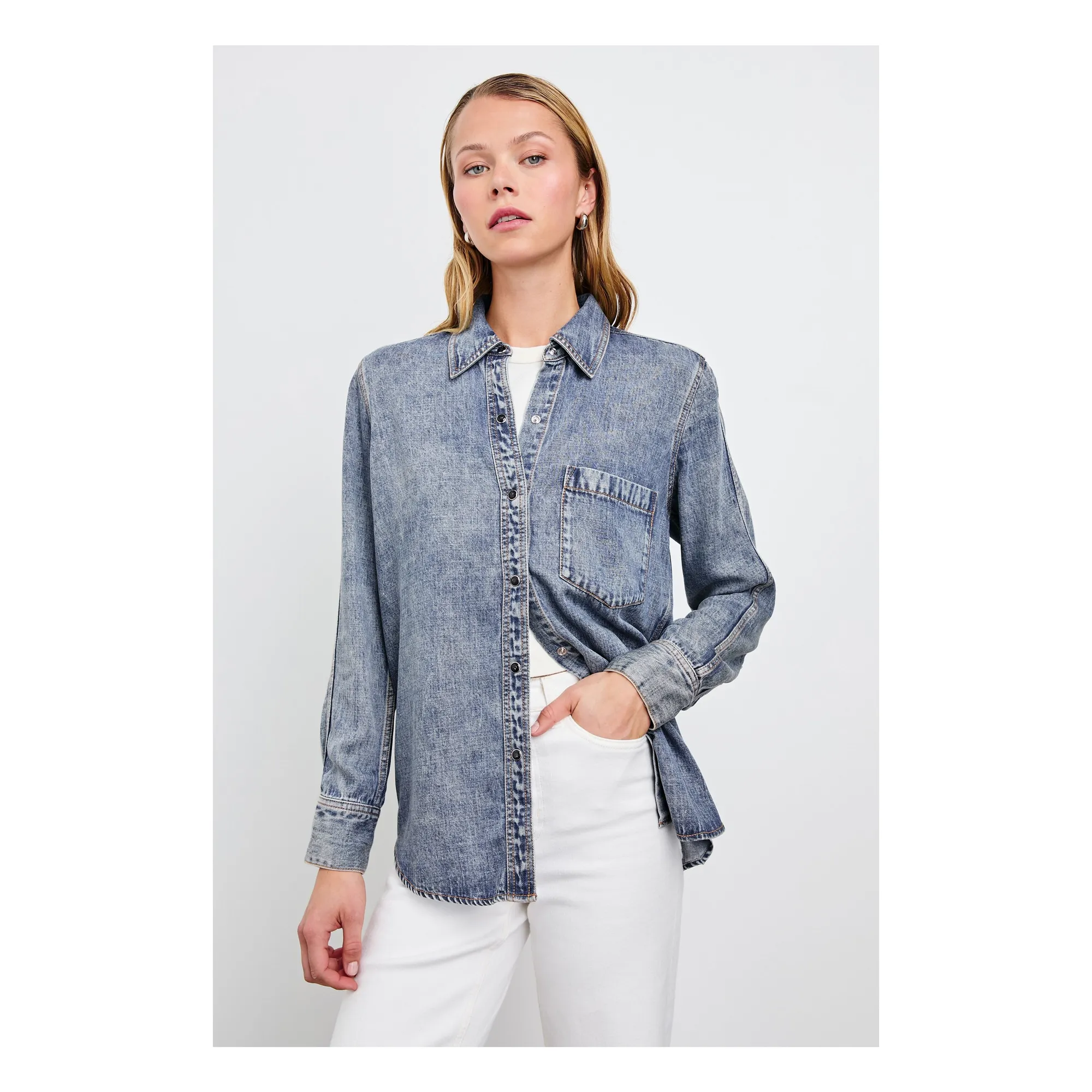 Chemise Atticus | Mid Blue- Image produit n°2