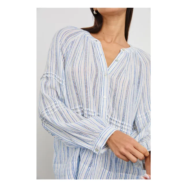 Blusa de rayas Frances Sonoma | Azul Claro