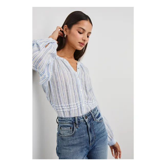 Bluse Frances Sonoma Streifen | Hellblau