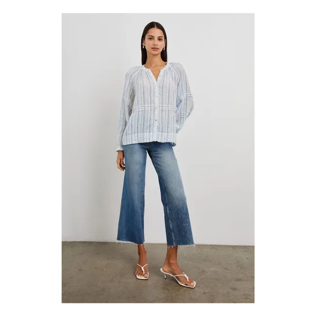 Bluse Frances Sonoma Streifen | Hellblau