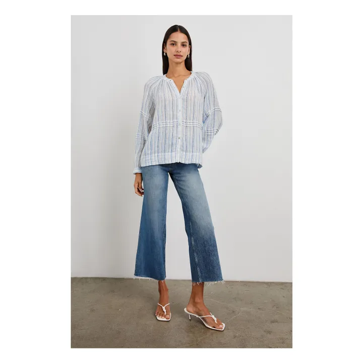 Blouse Frances Sonoma Rayures | Bleu Clair- Image produit n°4
